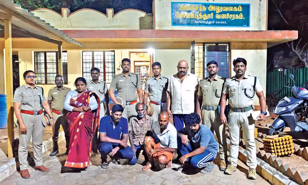 6-member gang arrested for bid to sell elephant tusks in Coimbatore